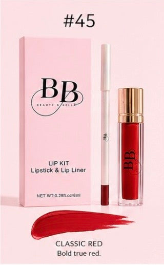 Red true red lip color from Beauty B Bella
